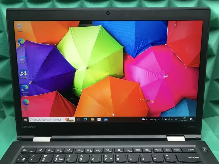 Ультрабук Б-клас Lenovo ThinkPad X1 Carbon (4th Gen) / 14" (1920x1080) IPS / Intel Core i5-6300U (2 (4) ядра по 2.4 - 3.0 GHz) / 8 GB DDR3 / 256 GB SSD M.2 / Intel HD Graphics 520 / WebCam / Fingerprint б/в - зображення 3