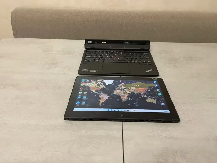 Нетбук-трансформер Lenovo ThinkPad Helix 36984SU / 11.6" (1920x1080) IPS Touch / Intel Core i7-3667U (2 (4) ядра по 2.0 - 3.2 GHz) / 8 GB DDR3 / 256 GB SSD / Intel HD Graphics 4000 / WebCam / miniDP / Дві АКБ б/в - зображення 5