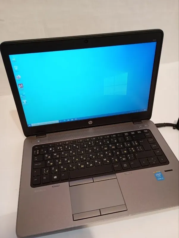 Ультрабук Б-клас HP EliteBook 840 G1 / 14" (1366x768) TN / Intel Core i5-4210U (2 (4) ядра по 1.7 - 2.7 GHz) / 8 GB DDR3 / 120 GB SSD / Intel HD Graphics 4400 / WebCam / Без АКБ б/в - зображення 2