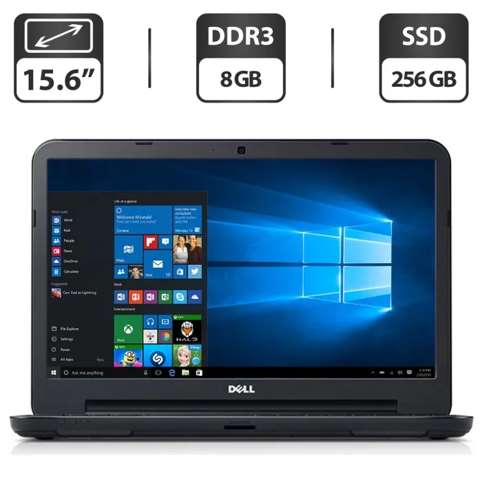 Ноутбук Б-клас Dell Latitude 3540 / 15.6" (1366x768) TN / Intel Core i5-4210U (2 (4) ядра по 1.7 - 2.7 GHz) / 8 GB DDR3 / 256 GB SSD / Intel HD Graphics 4400 / WebCam / DVD-ROM б/в - зображення 1