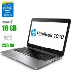 Ноутбук HP EliteBook Folio 1040 G3 / 14" (1920x1080) TN / Intel Core i5-6300U (2 (4) ядра по 2.4 - 3.0 GHz) / 16 GB DDR4 / 256 GB SSD / Intel HD Graphics 520 / WebCam / HDMI / Windows 10 Pro б/в