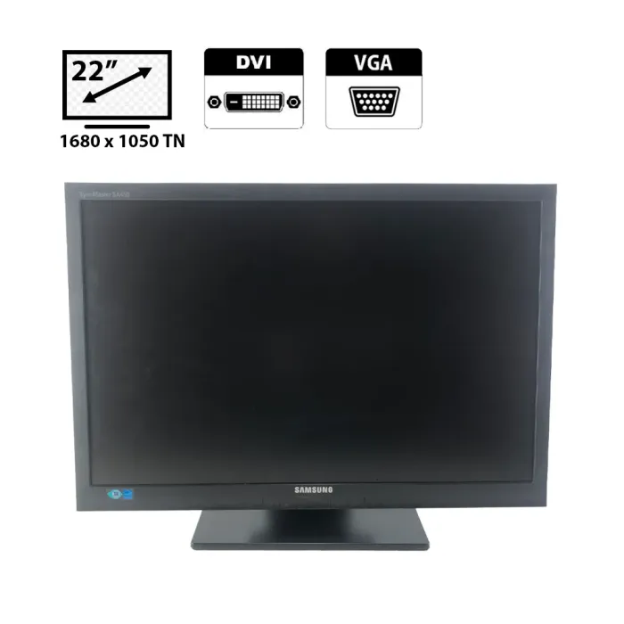 Монітор Samsung S22A450BW / 22" (1680x1050) TN / DVI, VGA б/в - зображення 1