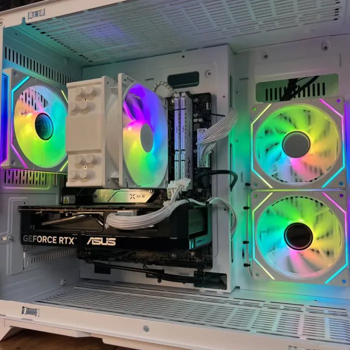 Збірка на замовлення: ігровий ПК GameMax Hype-M White Tower / AMD Ryzen 5 7500F (6 (12) ядер по 3,7 - 5,0 ГГц) / 32 ГБ DDR5 / 1000 ГБ SSD M.2 / nVidia GeForce RTX 5060, 8 ГБ GDDR7, 128-bit / 650 Вт - зображення 8