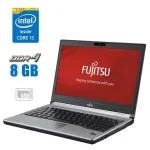 Ультрабук Fujitsu LifeBook E756 / 15.6" (1920x1080) IPS / Intel Core i5-6200U (2 (4) ядра по 2.3 - 2.8 GHz) / 8 GB DDR4 / 256 GB SSD / Intel HD Graphics 520 / WebCam / Win 10 Pro б/в