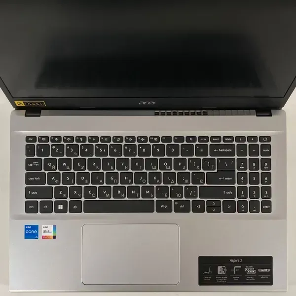 Ноутбук Acer Aspire 3 A315-59 / 15.6" (1920x1080) IPS / Intel Core i5-1235U (10 (12) ядер по 3.3 - 4.4 GHz) / 16 GB DDR4 / 256 GB SSD / Intel Iris Xe Graphics / WebCam / HDMI б/в - зображення 3