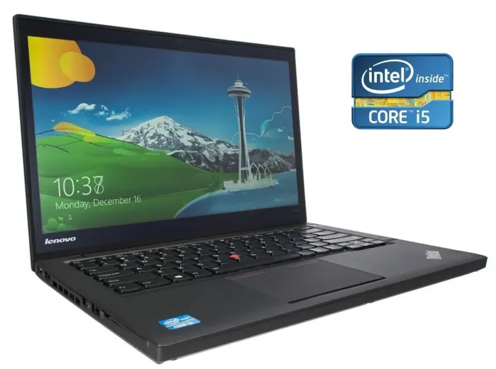 Ультрабук Б-клас Lenovo ThinkPad T440s / 14" (1600x900) TN / Intel Core i5-4300U (2 (4) ядра по 1.9 - 2.9 GHz) / 8 GB DDR3 / 120 GB SSD / Intel HD Graphics 4400 / WebCam б/в - зображення 1