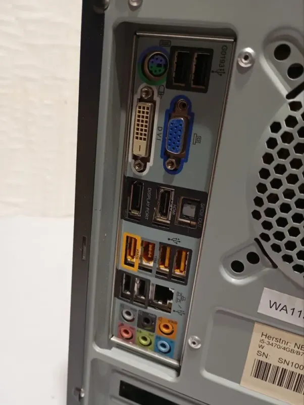 ПК Б-клас Gigabyte Tower / Intel Core i5-650 (2 (4) ядра по 3.2 - 3.46 GHz) / 8 GB DDR3 / 128 GB SSD + 250 GB HDD / Intel HD Graphics / 350W / DVD-ROM б/в - зображення 7