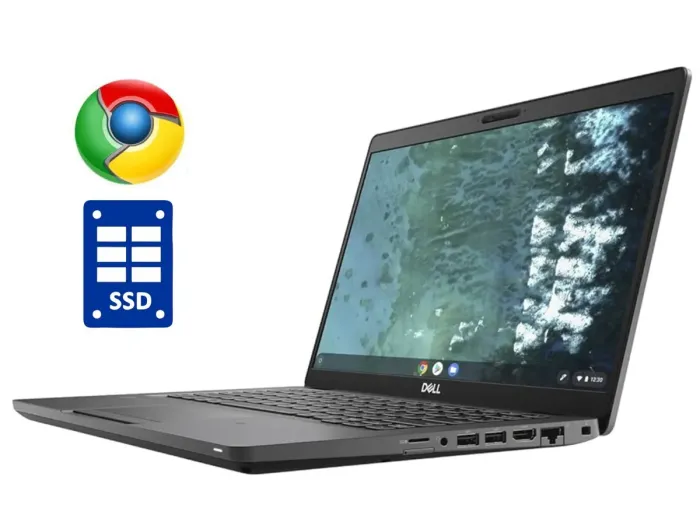 Ультрабук Dell Latitude 5400 Chromebook / 14" (1920x1080) IPS / Intel Core i3-8145U (2 (4) ядра по 2.1 - 3.9 GHz) / 8 GB DDR4 / 256 GB SSD M.2 / Intel UHD Graphics 620 / WebCam / ChromeOS б/в - зображення 1
