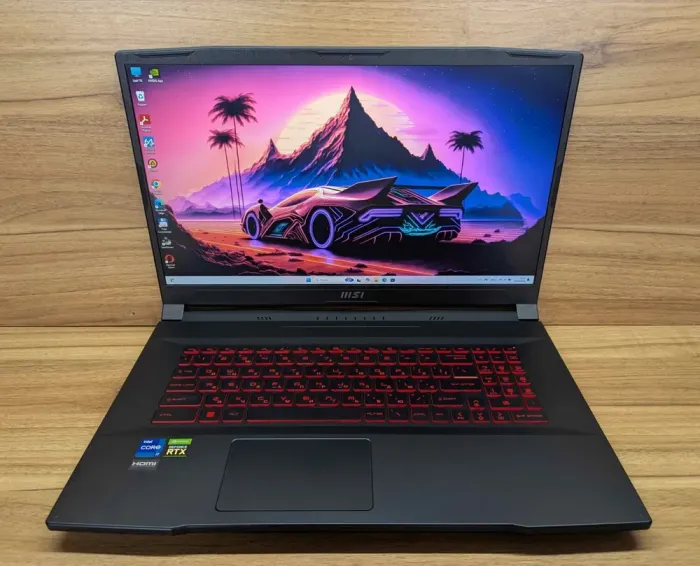 Ігровий ноутбук MSI MS-17L3 / 17.3" (1920x1080) IPS / Intel Core i7-12700H (14 (20) ядер по 3.5 - 4.7 GHz) / 16 GB DDR4 / 512 GB SSD / nVidia GeForce RTX 3060, 6 GB GDDR6, 192-bit / WebCam / Windows 11 б/в - зображення 2