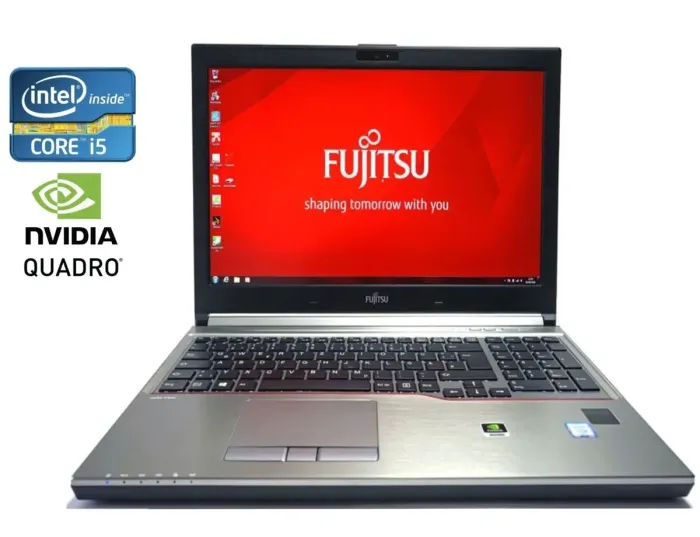 Мобільна робоча станція Fujitsu Celsius H760 / 15.6" (1920x1080) IPS / Intel Core i5-6440HQ (4 ядра по 2.6 - 3.5 GHz) / 16 GB DDR4 / 256 GB SSD / nVidia Quadro M600M, 2 GB GDDR5, 128-bit / WebCam / DisplayPort б/в - зображення 2