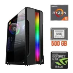 Ігровий ПК Tower / AMD Ryzen 5 5500 (6 (12) ядер по 3.6 - 4.2 GHz) NEW / 16 GB DDR4 NEW / 500 GB SSD NEW / nVidia GeForce GTX 1660 Ti, 6 GB GDDR6, 192-bit б/в