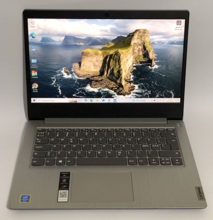 Ультрабук Lenovo IdeaPad 3 14IML05 / 14" (1920x1080) IPS / Intel Pentium Gold 6405U (2 (4) ядра по 2.4 GHz) / 8 GB DDR4 / 256 GB SSD / Intel UHD Graphics / WebCam / Win 10 Pro б/в - зображення 2