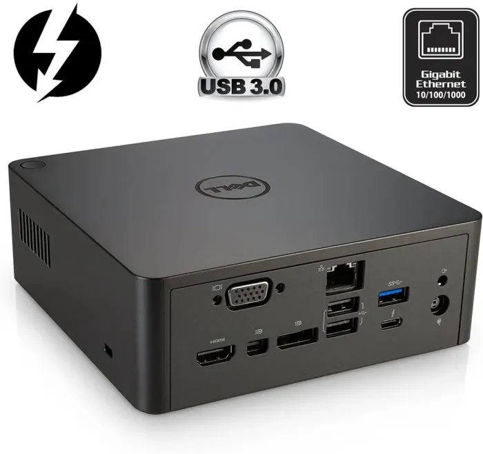 Док-станція Dell Thunderbolt Dock TB16 K16A / VGA, miniDP, DisplayPort, HDMI, Thunderbolt 3 / USB 3.0 / Gigabit Ethernet б/в - зображення 1