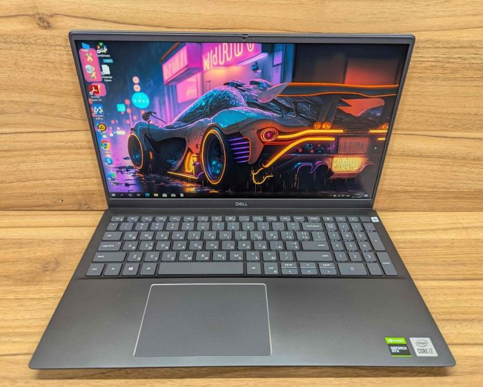 Ігровий ноутбук Dell Vostro 7500 / 15,6" (1920x1080) IPS / Intel Core i7-10750H (6 (12) ядер по 2,6 - 5,0 ГГц) / 16 ГБ DDR4 / 512 ГБ SSD / nVidia GeForce GTX 1650, 4 ГБ GDDR6, 128-біт / Веб-камера / TouchID / Windows 10 б/в - зображення 2
