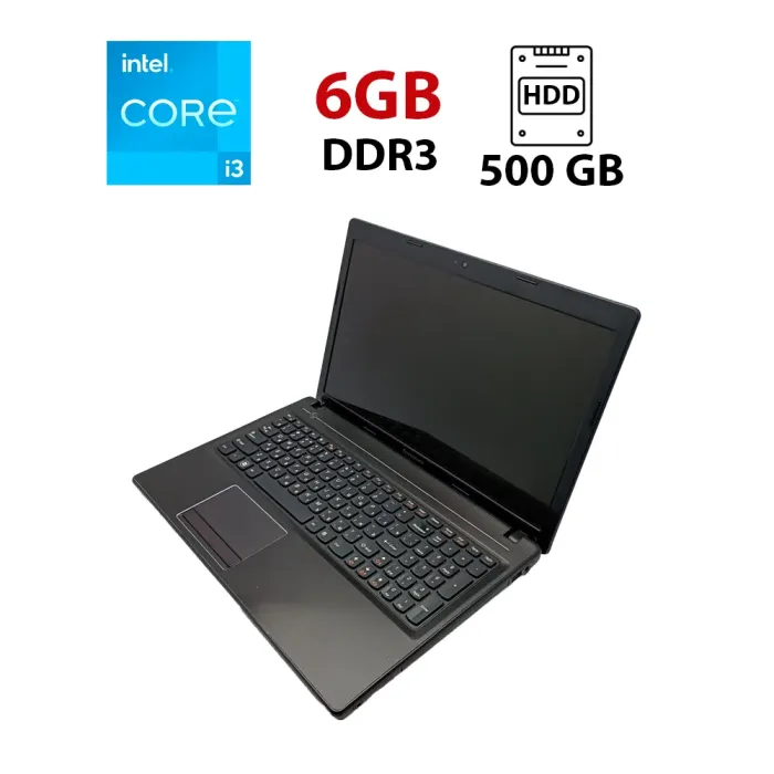 Ноутбук Lenovo G580 / 15.6" (1366x768) TN / Intel Core i3-2348M (2 (4) ядра по 2.3 GHz) / 6 GB DDR3 / 500 GB HDD / Intel HD Graphics 3000 / WebCam б/в - зображення 1