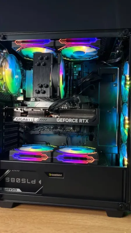 Збірка під замовлення: ігровий ПК GameMax Revolt Black Tower / AMD Ryzen 7 7700 (8 (16) ядер по 3.8 - 5.3 GHz) / 32 GB DDR5 / 1000 GB SSD M.2 / nVidia GeForce RTX 5070, 12 GB GDDR7, 192-bit / 750W - зображення 5