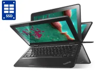 Нетбук-трансформер Lenovo ThinkPad Yoga 11e G4 / 11.6" (1366x768) IPS Touch / Intel Core i3-7100U (2 (4) ядра по 2.4 GHz) / 8 GB DDR3 / 128 GB SSD / Intel HD Graphics 620 / WebCam / Win 10 Pro б/в