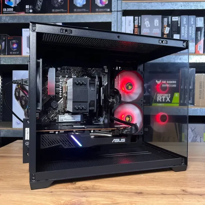 Збірка під замовлення: ігровий ПК Gamdias Aura GC10M ARGB Black Tower / AMD Ryzen 5 5600 (6 (12) ядер по 3.5 - 4.4 GHz) / 16 GB DDR4 / 512 GB SSD M.2 / AMD Radeon RX 5700, 8 GB GDDR6, 256-bit / 550W б/в - зображення 6