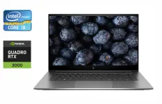 Мобільна робоча станція HP zBook Studio G7 / 15.6" (1920x1080) IPS / Intel Core i9-10885H (8 (16) ядер по 2.4 - 5.3 GHz) / 32 GB DDR4 / 512 GB SSD / nVidia Quadro RTX 3000, 6 GB GDDR6, 192-bit / TouchID / WebCam / Windows 10 б/в
