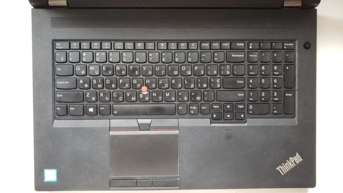 Мобільна робоча станція Lenovo ThinkPad P73 / 17.3" (1920x1080) IPS / Intel Core i7-9850H (6 (12) ядер по 2,6 - 4,6 ГГц) / 32 ГБ DDR4 / 128 ГБ SSD + 512 ГБ SSD + 750 ГБ HDD / nVidia Quadro T2000, 4 ГБ GDDR5, 128-біт / WebCam б/в - зображення 3