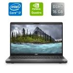 Мобільна робоча станція Dell Precision 3541 / 15,6" (1920x1080) IPS / Intel Core i7-9850H (6 (12) ядер по 2,6 - 4,6 ГГц) / 16 ГБ DDR4 / 512 ГБ SSD / nVidia Quadro P620, 4 ГБ GDDR5 128-bit / WebCam / Windows 10 б/в