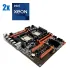 Комплект: Материнська плата ZX-DU99D4_V1.31 + 2x Intel Xeon E5-2680 v4 (14 (28) ядер по 2.4 - 3.3 GHz) б/в