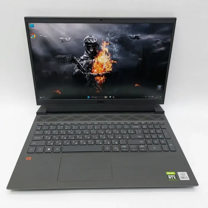 Ігровий ноутбук Dell G15 5510 / 15.6" (1920x1080) IPS / Intel Core i5-10200H (4 (8) ядра по 2.4 - 4.1 GHz) / 16 GB DDR4 / 512 GB SSD / nVidia GeForce RTX 3050, 4 GB GDDR6, 128-bit / WebCam б/в - зображення 2
