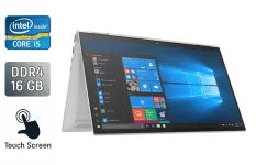 Ультрабук HP EliteBook x360 830 G8 / 13.3" (1920x1080) IPS Touch / Intel Core i5-1145G7 (4 (8) ядра по 2.6 - 4.4 GHz) / 16 GB DDR4 / 512 GB SSD / Intel Iris Xe Graphics / WebCam / TouchID / Windows 11 б/в