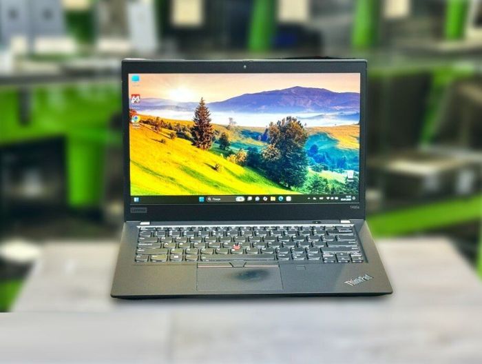 Ультрабук Б-клас Lenovo ThinkPad T495s / 14" (1920x1080) IPS / AMD Ryzen 7 PRO 3700U (4 (8) ядра по 2.3 - 4.0 GHz) / 16 GB DDR4 / 256 GB SSD M.2 / AMD Radeon Vega 10 Graphics / WebCam / Win 11 Pro б/в - зображення 2