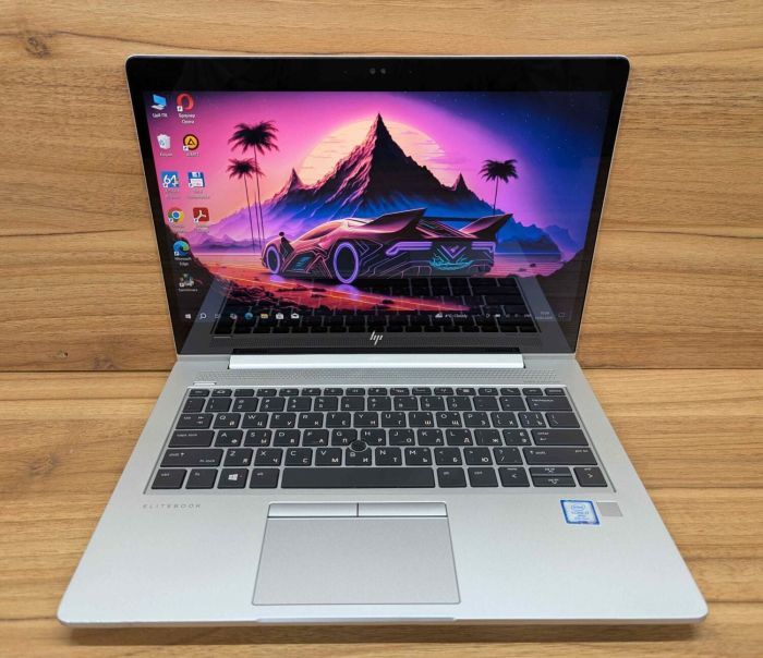 Ультрабук HP EliteBook 830 G5 / 13.3" (1920x1080) IPS Touch / Intel Core i7-8650U (4 (8) ядра по 1.9 - 4.2 GHz) / 16 GB DDR4 / 512 GB SSD / Intel UHD Graphics 620 / TouchID / WebCam / Windows 10 б/в - зображення 2