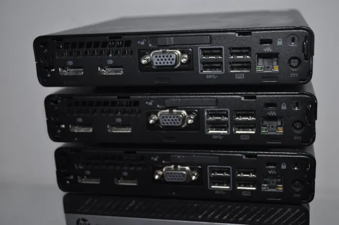 Неттоп HP EliteDesk 800 G3 Desktop Mini USFF / Intel Core i5-6500T (4 ядер по 2.5 - 3.1 GHz) / 16 GB DDR4 / 240 GB SSD / Intel UHD Graphics 630 /Windows 11 Pro б/в - зображення 5