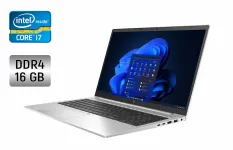 Ультрабук HP EliteBook 850 G8 / 15.6" (1920x1080) IPS / Intel Core i7-1185G7 (4 (8) ядер 3.0 - 4.8 ГГц) / 16 ГБ DDR4 / 512 ГБ SSD / Intel Iris Xe Graphics / WebCam / Дактилоскопічний б/в