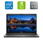 Ультрабук Dell Latitude 5501 / 15.6" (1920x1080) IPS / Intel Core i5-9400H (4 (8) ядра по 2.5 - 4.3 GHz) / 16 GB DDR4 / 256 GB SSD / nVidia GeForce MX150, 2 GB GDDR5, 64-bit / WebCam / SIM б/в