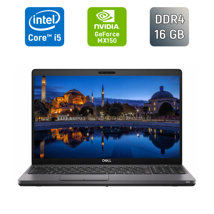 Ультрабук Dell Latitude 5501 / 15.6" (1920x1080) IPS / Intel Core i5-9400H (4 (8) ядра по 2.5 - 4.3 GHz) / 16 GB DDR4 / 256 GB SSD / nVidia GeForce MX150, 2 GB GDDR5, 64-bit / WebCam / SIM б/в - изображение 1