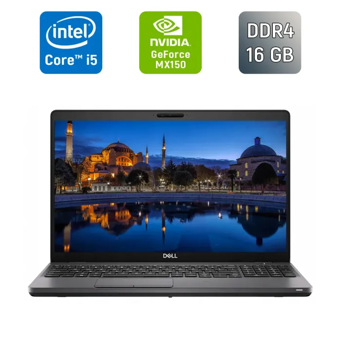 Ультрабук Dell Latitude 5501 / 15.6" (1920x1080) IPS / Intel Core i5-9400H (4 (8) ядра по 2.5 - 4.3 GHz) / 16 GB DDR4 / 256 GB SSD / nVidia GeForce MX150, 2 GB GDDR5, 64-bit / WebCam / SIM б/в - зображення 1