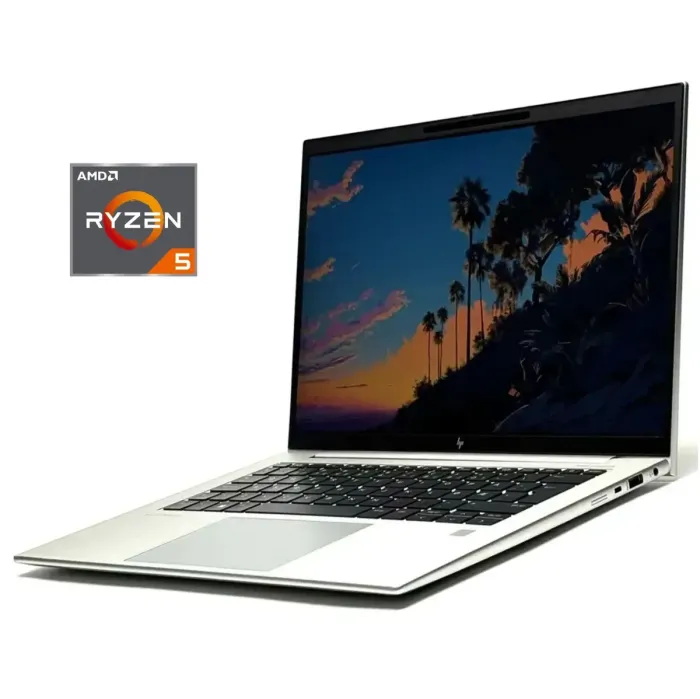 Ультрабук HP EliteBook 845 G9 / 14" (1920x1200) IPS / AMD Ryzen 5 6600U (6 (12) ядер по 2.9 - 4.5 GHz) / 16 GB DDR4 / 512 GB SSD / AMD Radeon 660M Graphics / WebCam / Win 10 Pro б/в - зображення 1