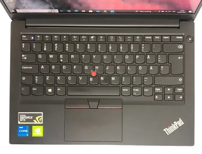 Ультрабук Б-клас Lenovo ThinkPad E14 Gen 2 / 14" (1920x1080) IPS / Intel Core i5-1135G7 (4 (8) ядра по 2.4 - 4.2 GHz) / 16 GB DDR4 / 512 GB SSD NVMe / nVidia GeForce MX450, 2 GB GDDR6, 64-bit / WebCam / Win 10 Pro б/в - зображення 8