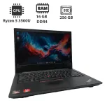 Ноутбук Lenovo ThinkPad E495 / 14" (1920x1080) IPS / AMD Ryzen 5 3500U (4 (8) ядра по 2.1 - 3.7 GHz) / 16 GB DDR4 / 256 GB SSD / AMD Radeon Vega 8 Graphics / WebCam б/в