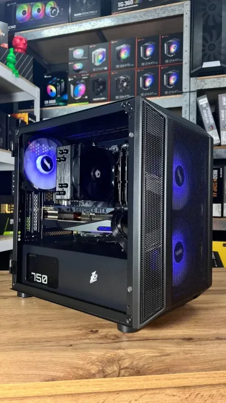 Збірка під замовлення: ігровий ПК 1stPlayer D3-3F2-Plus Black Tower / AMD Ryzen 5 7500F (6 (12) ядер по 3.7 - 5.0 GHz) / 32 GB DDR5 / 1000 GB SSD M.2 / nVidia GeForce RTX 3080, 10 GB GDDR6X, 320-bit / 750W б/в - зображення 3
