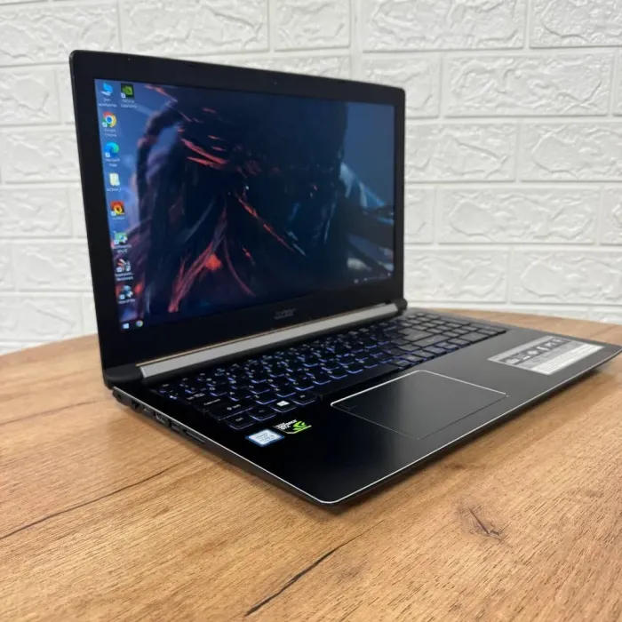 Ігровий ноутбук Б-клас Acer Aspire 7 A715-71G / 15.6" (1920x1080) IPS / Intel Core i5-7300HQ (4 ядра по 2.5 - 3.5 GHz) / 16 GB DDR4 / 500 GB SSD / nVidia GeForce GTX 1050, 2 GB GDDR5, 128-bit / WebCam б/в - зображення 4