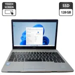 Ультрабук Б-клас Fujitsu LifeBook S937 / 13.3" (1920x1080) TN Touch / Intel Core i5-7300U (2 (4) ядра по 2.6 - 3.5 GHz) / 4 GB DDR4 / 128 GB SSD / Intel HD Graphics 620 / WebCam / Без АКБ б/в
