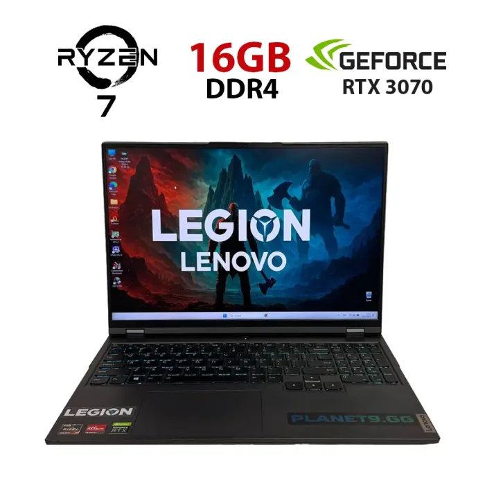 Ігровий ноутбук Б-класу Lenovo Legion 5 Pro 16ACH6H / 16" (2560x1600) IPS / AMD Ryzen 7 5800H (8 (16) ядер по 3,2 - 4,4 ГГц) / 16 ГБ DDR4 / 1000 ГБ SSD / nVidia GeForce RTX 3070, 8 ГБ GDDR6, 256-біт / Веб-камера б/в - изображение 1