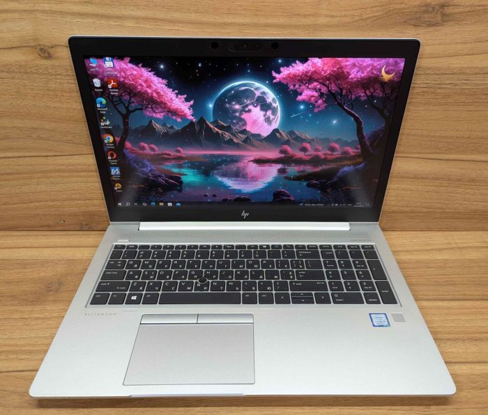 Ультрабук HP EliteBook 850 G5 / 15.6" (1920x1080) IPS / Intel Core i5-8250U (4 (8) ядра по 1.6 - 3.4 GHz) / 16 GB DDR4 / 512 GB SSD / Intel UHD Graphics 620 / WebCam / TouchID / Windows 10 б/в - зображення 2