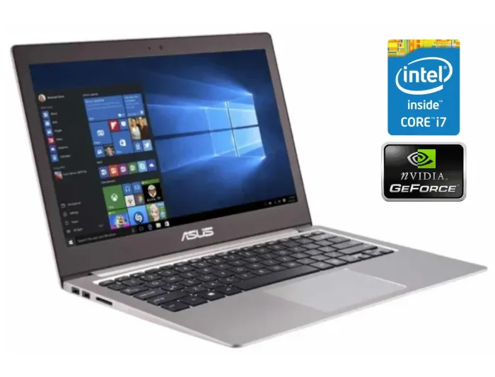 Ультрабук Б-клас Asus ZenBook UX303UB / 13.3" (1920x1080) IPS / Intel Core i7-6500U (2 (4) ядра по 2.5 - 3.1 GHz) / 8 GB DDR3 / 128 GB SSD / nVidia GeForce 940M, 2 GB GDDR3, 64-bit / WebCam / Win 10 Pro б/в - зображення 1