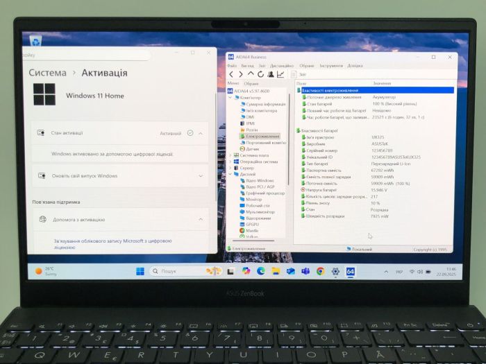 Ультрабук Б-клас Asus ZenBook UX325EA / 13.3" (1920x1080) OLED / Intel Core i7-1165G7 (4 (8) ядра по 2.8 - 4.7 GHz) / 16 GB DDR4 / 512 GB SSD NVMe / Intel Iris Xe Graphics / WebCam / Win 11 Home б/в - зображення 12