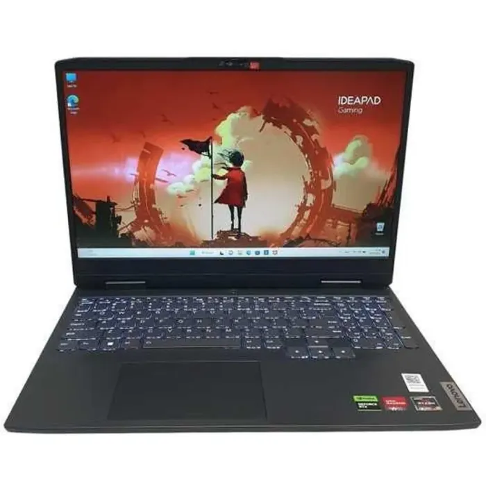 Ігровий ноутбук Lenovo IdeaPad Gaming 3 / 15.6" (1920x1080) IPS / AMD Ryzen 5 7535HS (6 (12) ядер по 3.3 - 4.55 GHz) / 16 GB DDR5 / 512 GB SSD / nVidia GeForce RTX 3050, 4 GB GDDR6, 128-bit / WebCam - зображення 2