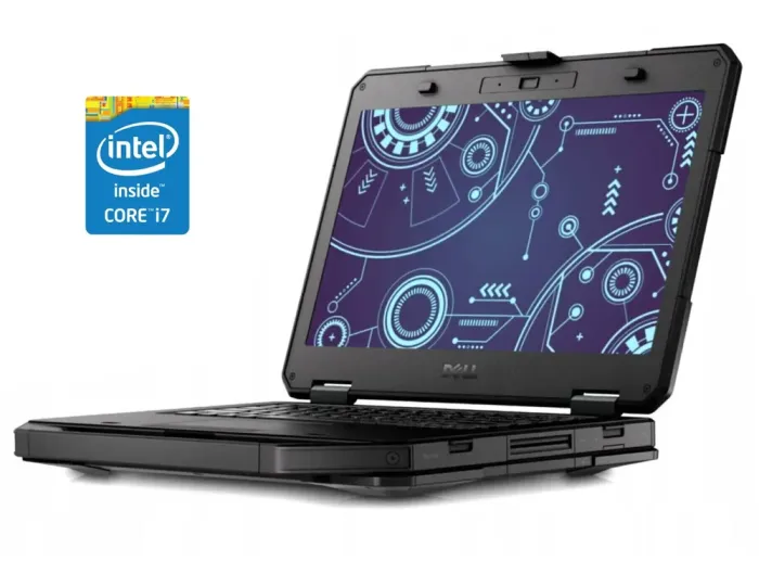 Захищений ноутбук Б-класу Dell Latitude 5414 Rugged / 14" (1920x1080) TN / Intel Core i7-6600U (2 (4) ядра по 2.6 - 3.4 GHz) / 16 GB DDR4 / 256 GB SSD / Intel HD Graphics 520 / WebCam / Win 11 Pro б/в - зображення 1