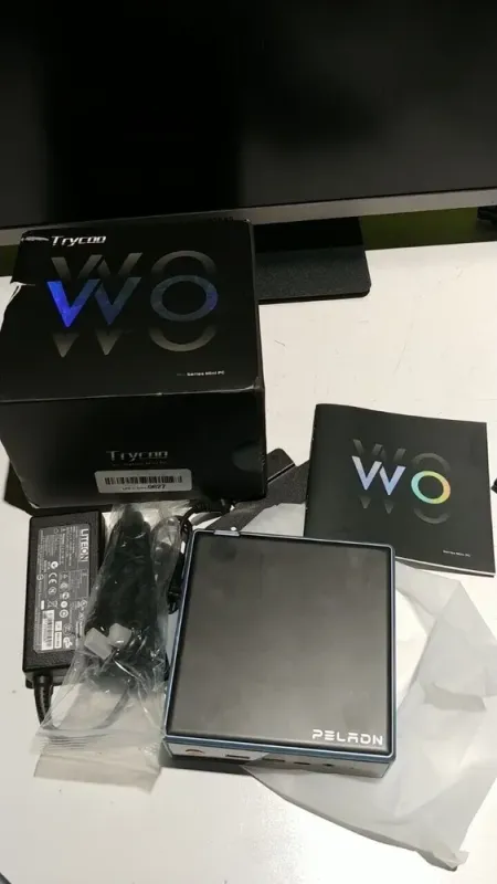 Неттоп Peladn Trycoo WO4 USFF / AMD Ryzen 5 5500U (6 (12) ядер по 2.1 - 4.0 GHz) / 32 GB DDR4 / 256 GB SSD / AMD RX Vega 7 / USB 3.1 / Wi-Fi / Bluetooth / Блок живлення в комплекті б/в - зображення 5