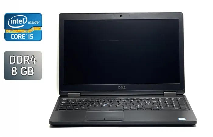 Ноутбук Б-клас Dell Latitude 5580 / 15.6" (1920x1080) IPS / Intel Core i5-7300U (2 (4) ядра по 2.6 - 3.5 GHz) / 8 GB DDR4 / 128 GB SSD / Intel HD Graphics 620 / WebCam / SIM б/в - зображення 1