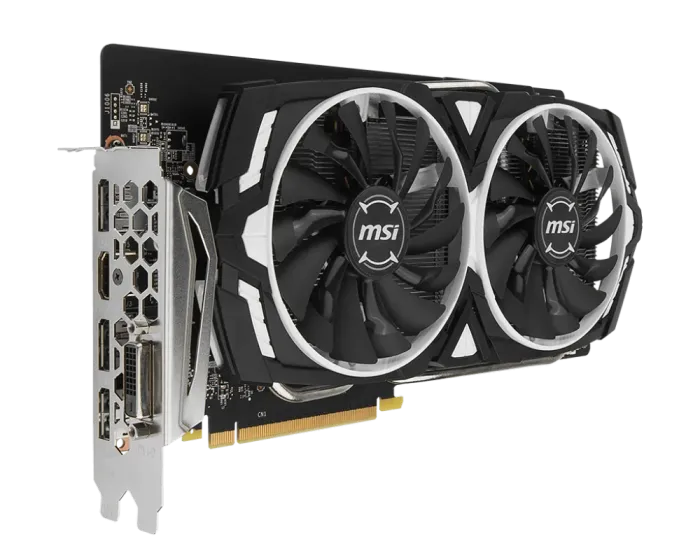 Дискретна відеокарта MSI GeForce GTX 1060 Armor, 6 GB GDDR5, 192-bit / DVI, HDMI, DisplayPort б/в - зображення 2